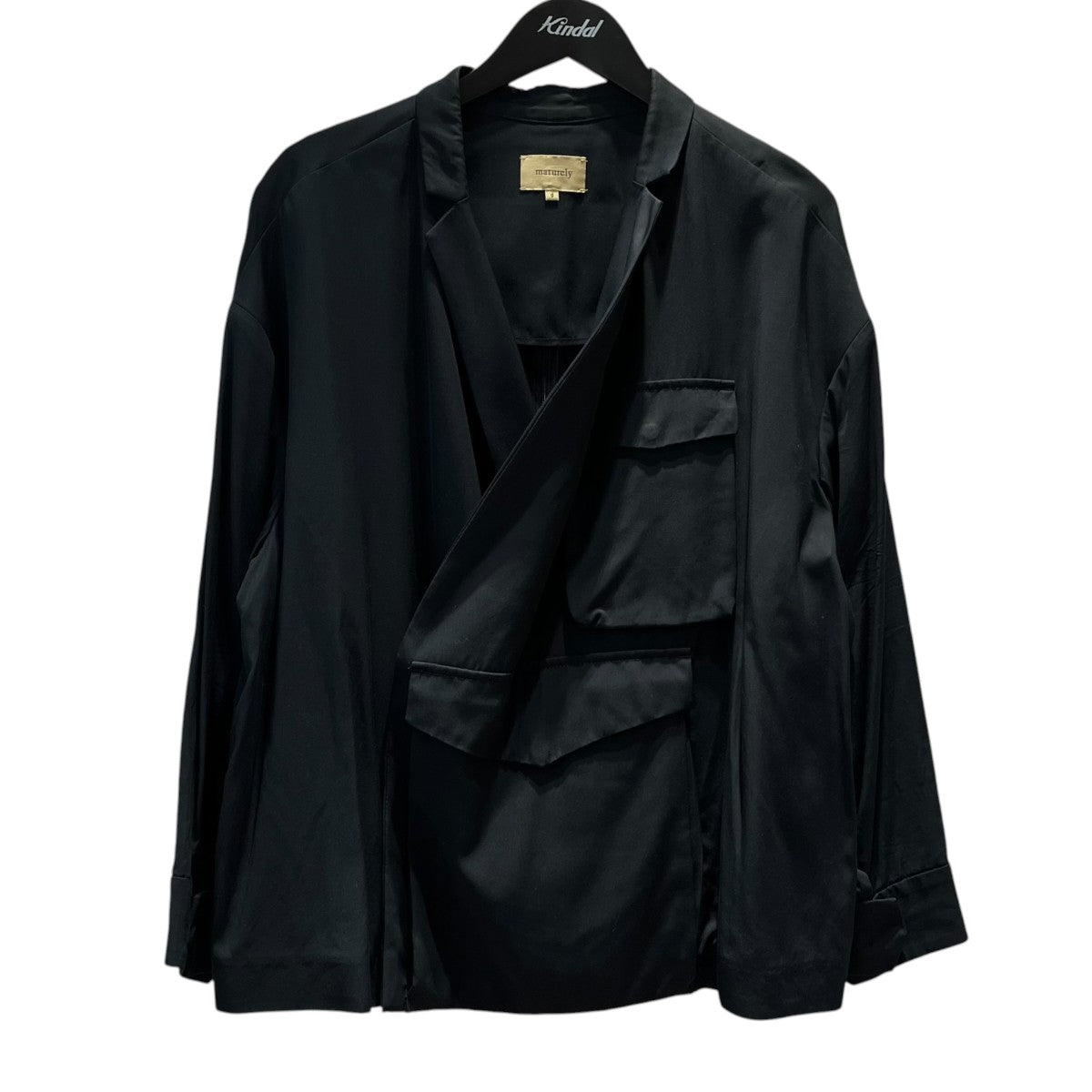 maturely Viscose Asymme Jacketバックジップテーラードジャケット 古着・中古-1枚目のアイテム画像