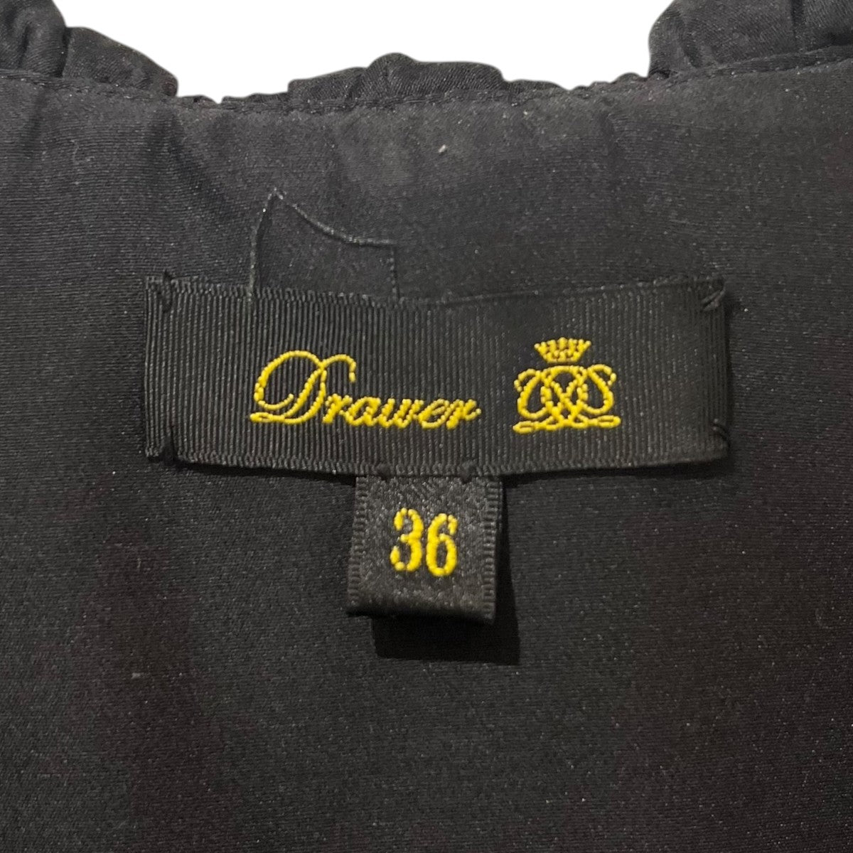 Drawer フリルギャザー リボン ブラウス無地長袖ブラウス6521-299-1024 古着・中古-5枚目のアイテム画像