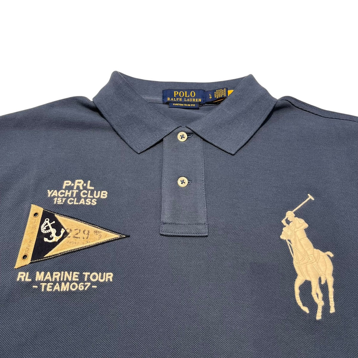 POLO RALPH LAUREN 定価24，200円ビッグポニー YACHT CLUBポロシャツ 古着・中古-3枚目のアイテム画像