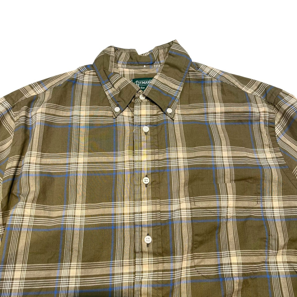 GITMAN BROS×SHIPS チェックボタンダウンシャツ111-11-4469 古着・中古-3枚目のアイテム画像