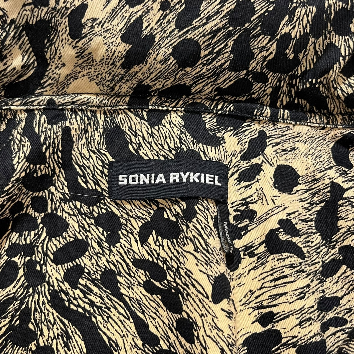 SONIA RYKIEL チャイナ ブラック ベロア ジャケット N2225 SONIA RYKIEL(ソニア・リキエル) アニマル柄ジャケット18627604-0