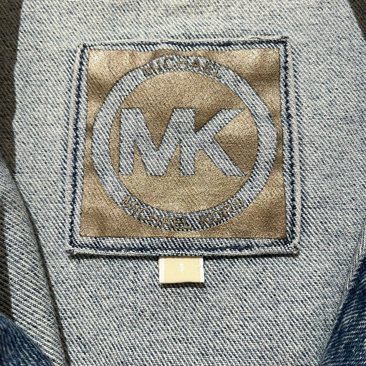 MICHAEL KORS カットオフ加工デニムベストMF1101SFAU 古着・中古-4枚目のアイテム画像