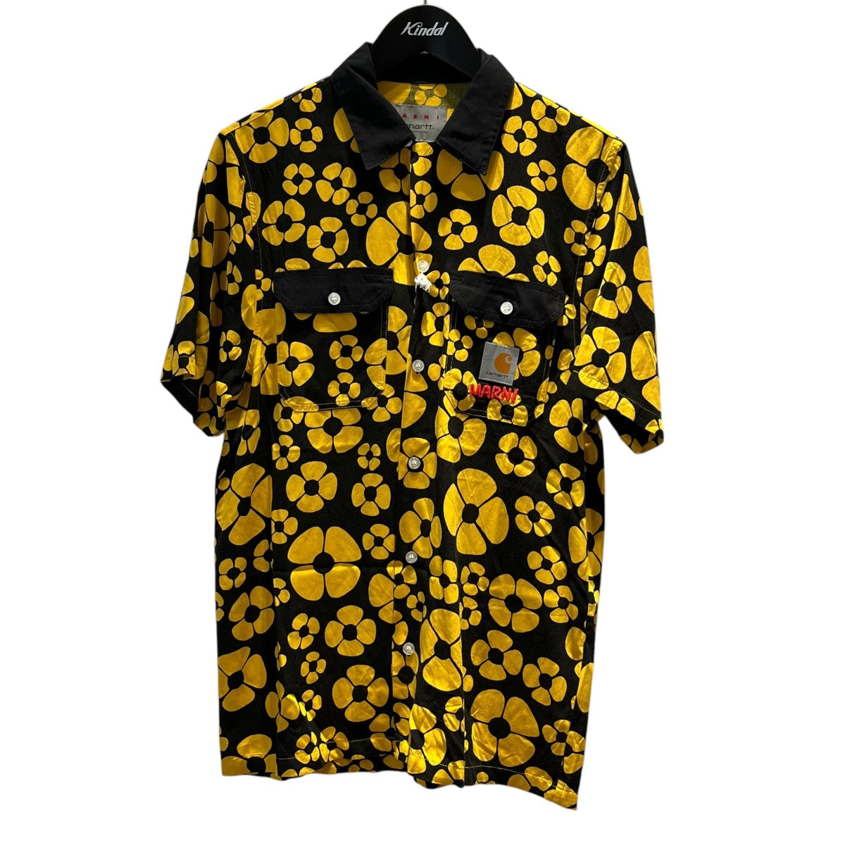 MARNI×CarHartt 総柄半袖シャツI031296 古着・中古-1枚目のアイテム画像