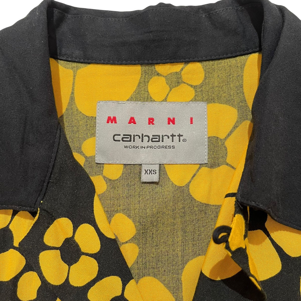 MARNI×CarHartt 総柄半袖シャツI031296 古着・中古-4枚目のアイテム画像