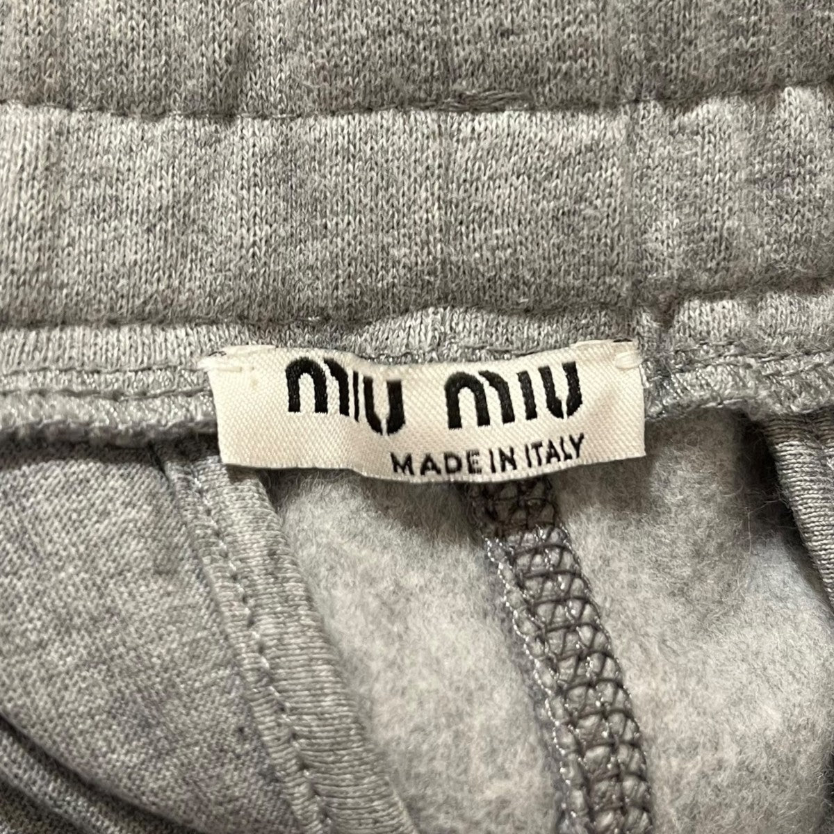 MIU MIU ■ロゴデザインスタッズスウェットショートパンツMJP267 古着・中古-7枚目のアイテム画像
