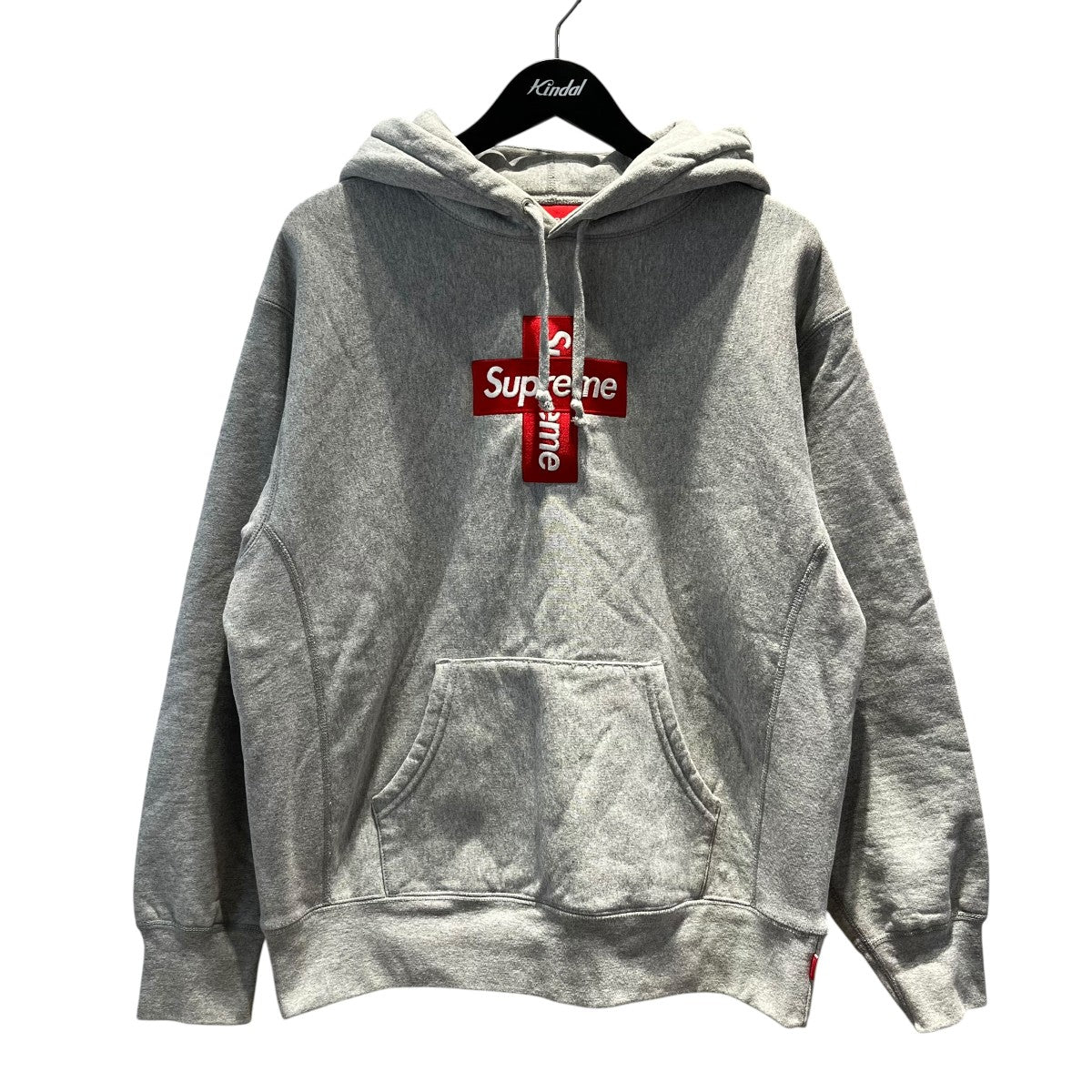 Supreme Cross Box Logo長袖ロゴフーディー 古着・中古-1枚目のアイテム画像