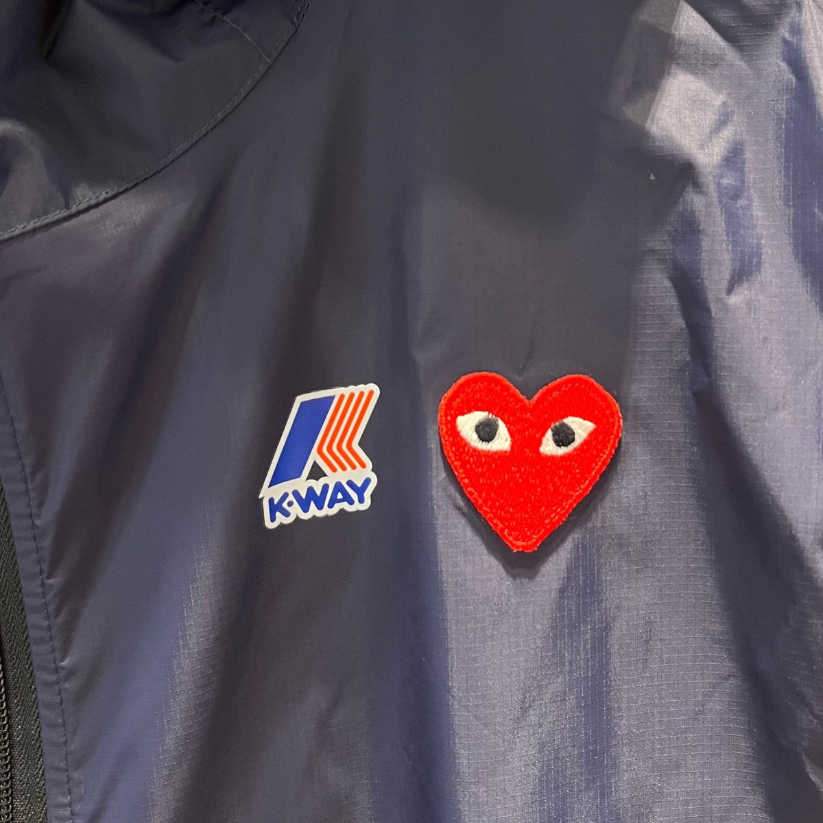 PLAY COMME des GARCONS×K-way ■ロゴデザインジャケット 古着・中古-4枚目のアイテム画像