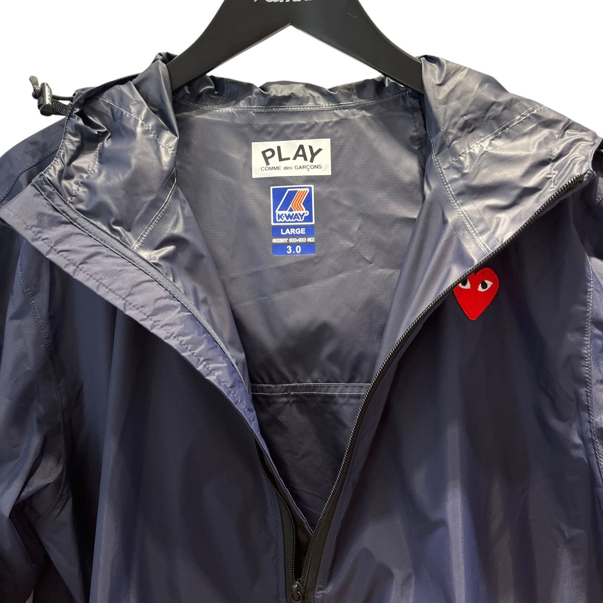 PLAY COMME des GARCONS×K-way ■ロゴデザインジャケット 古着・中古-5枚目のアイテム画像