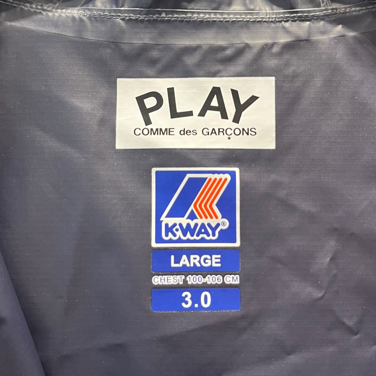 PLAY COMME des GARCONS×K-way ■ロゴデザインジャケット 古着・中古-6枚目のアイテム画像