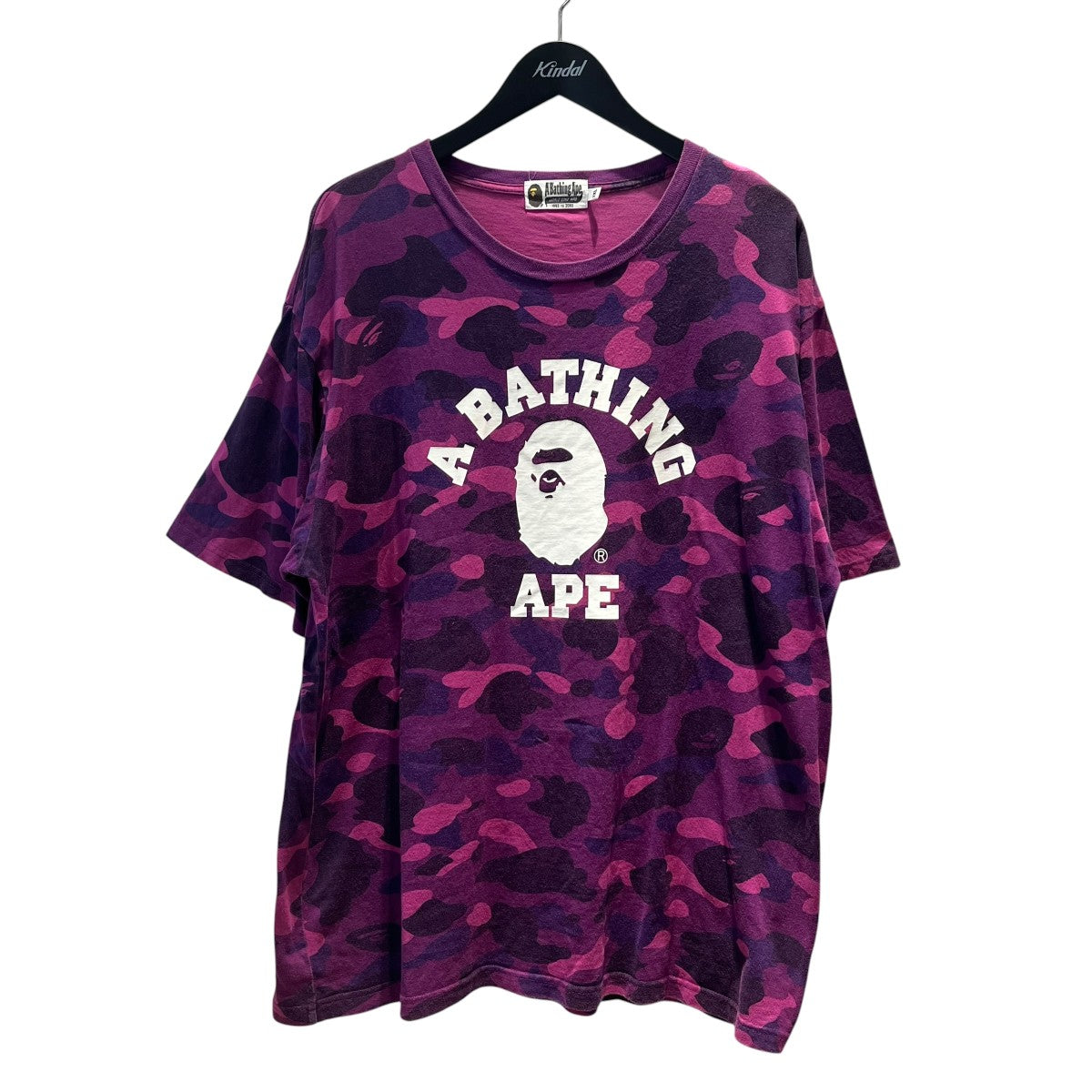 A BATHING APE 半袖カットソー001CSI701004M COLOR CAMO COLLEGE TEE 古着・中古-1枚目のアイテム画像