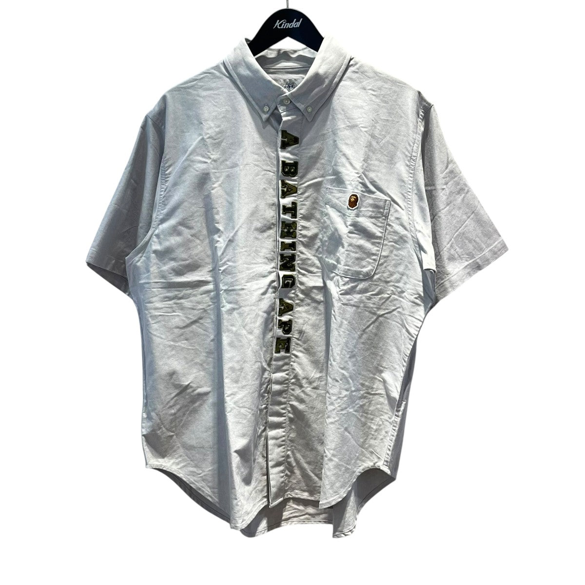 A BATHING APE 半袖シャツ1ST CAMO APPLIQUE OXFORD BD SHIRT 古着・中古-1枚目のアイテム画像