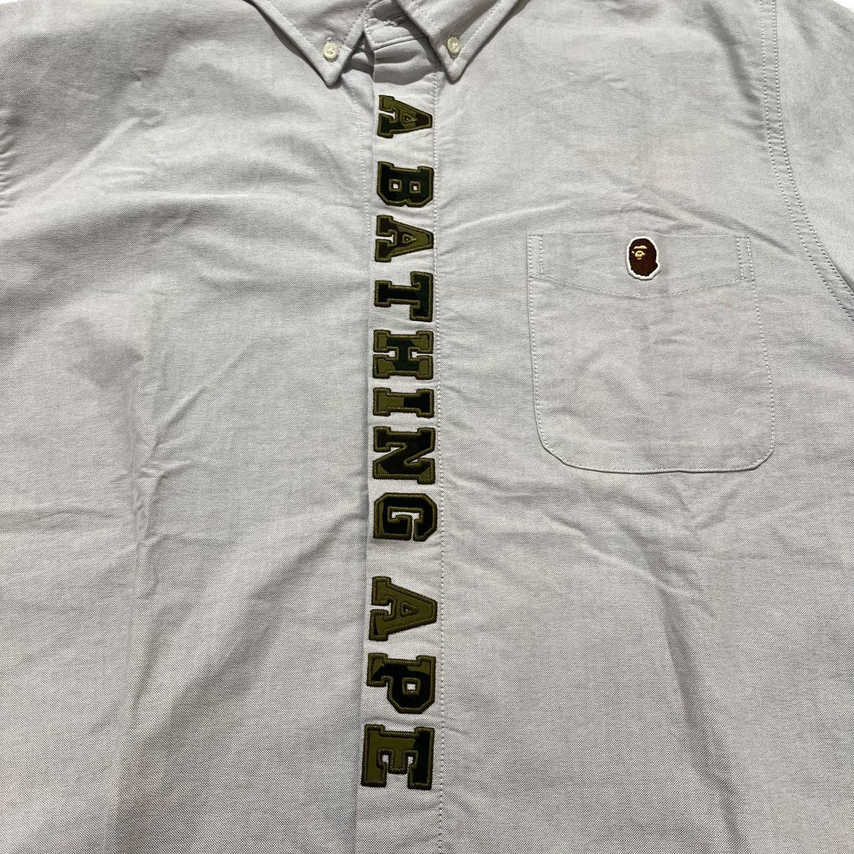 A BATHING APE 半袖シャツ1ST CAMO APPLIQUE OXFORD BD SHIRT 古着・中古-4枚目のアイテム画像