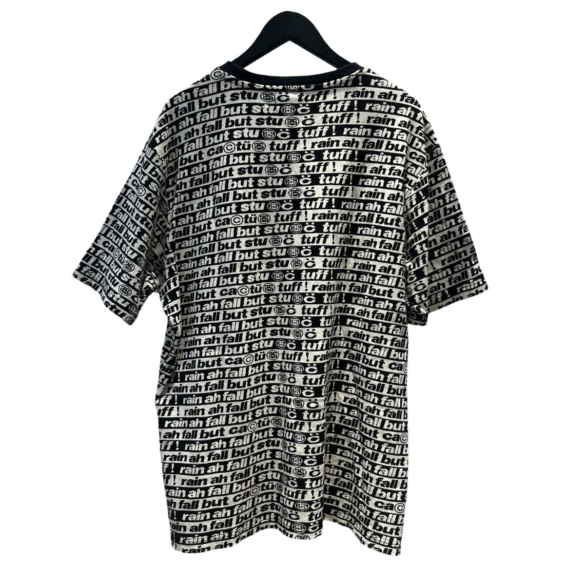 stussy×CACTUS PLANT FLEA MARKET 総柄ニットTシャツ 古着・中古-2枚目のアイテム画像