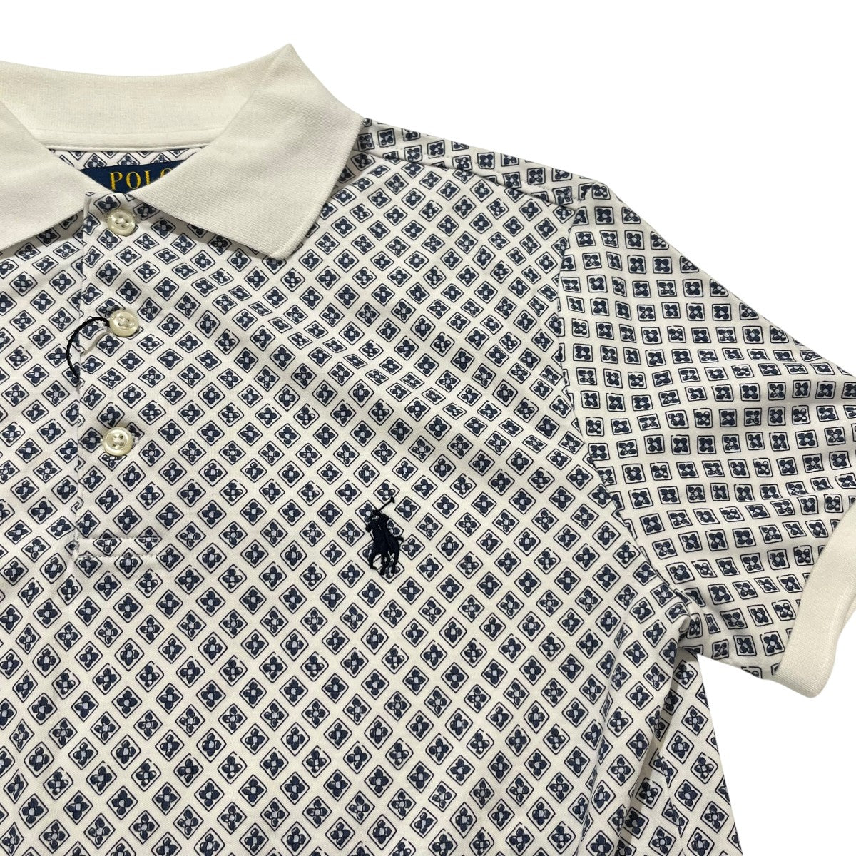 POLO RALPH LAUREN 総柄ポロシャツ 古着・中古-3枚目のアイテム画像