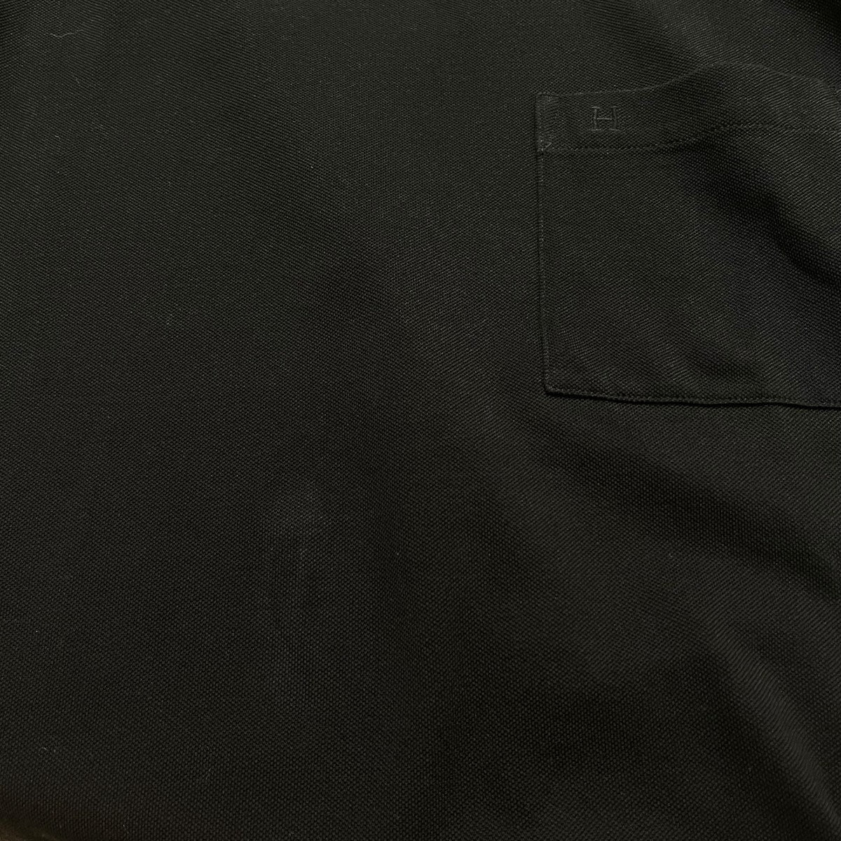 HERMES(エルメス) Hロゴ刺繍ポケットTシャツ ネイビー サイズ XXL