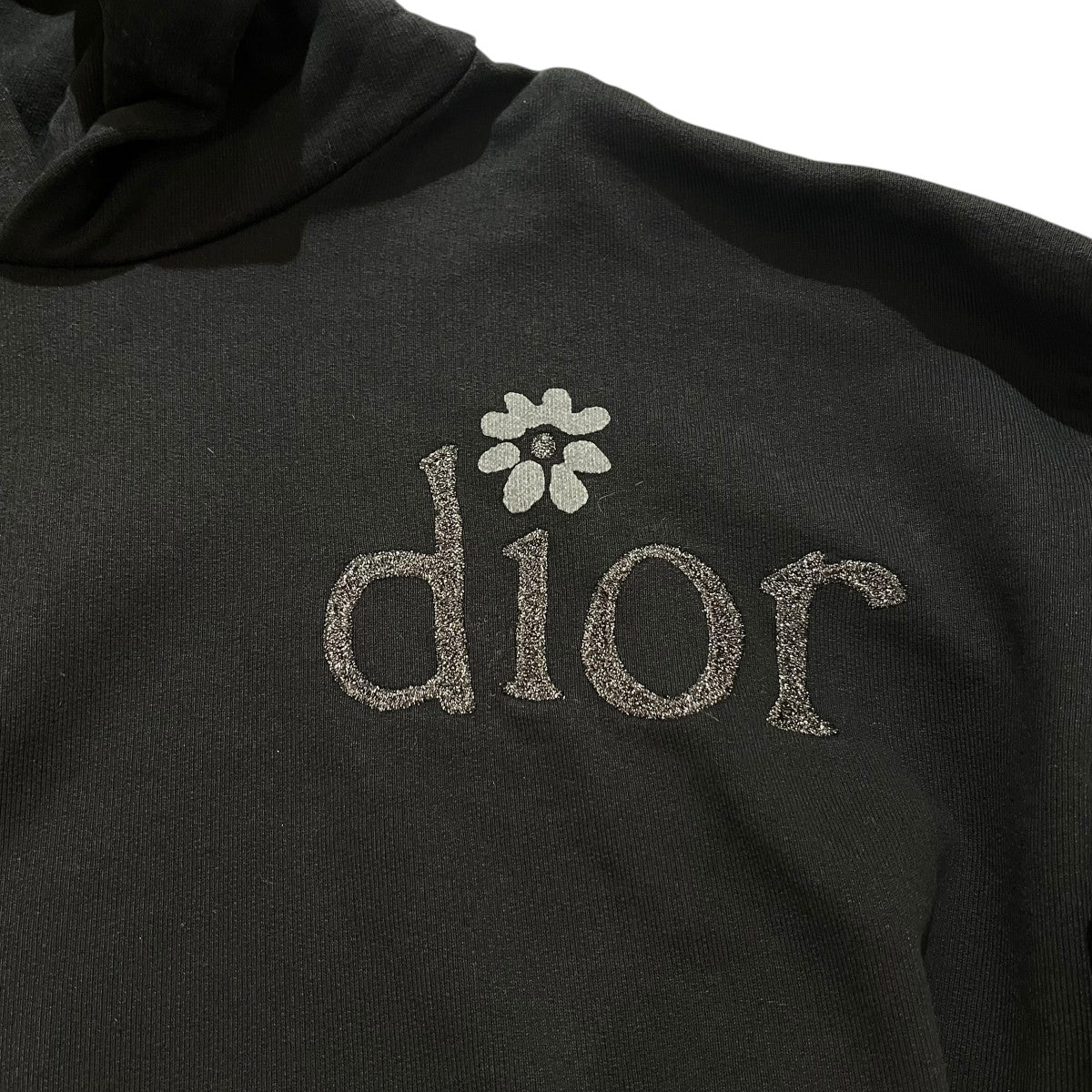 DIOR×ERL フラワー・ロゴデザインリラックスフィットフーデッドスウェットシャツ313J653A0807 古着・中古-3枚目のアイテム画像