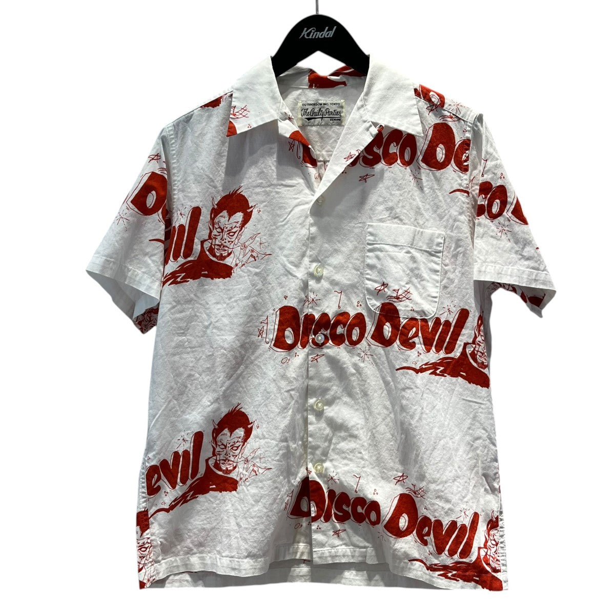 WACKO MARIA DISCO DEVIL半袖オープンカラーシャツ 古着・中古-1枚目のアイテム画像