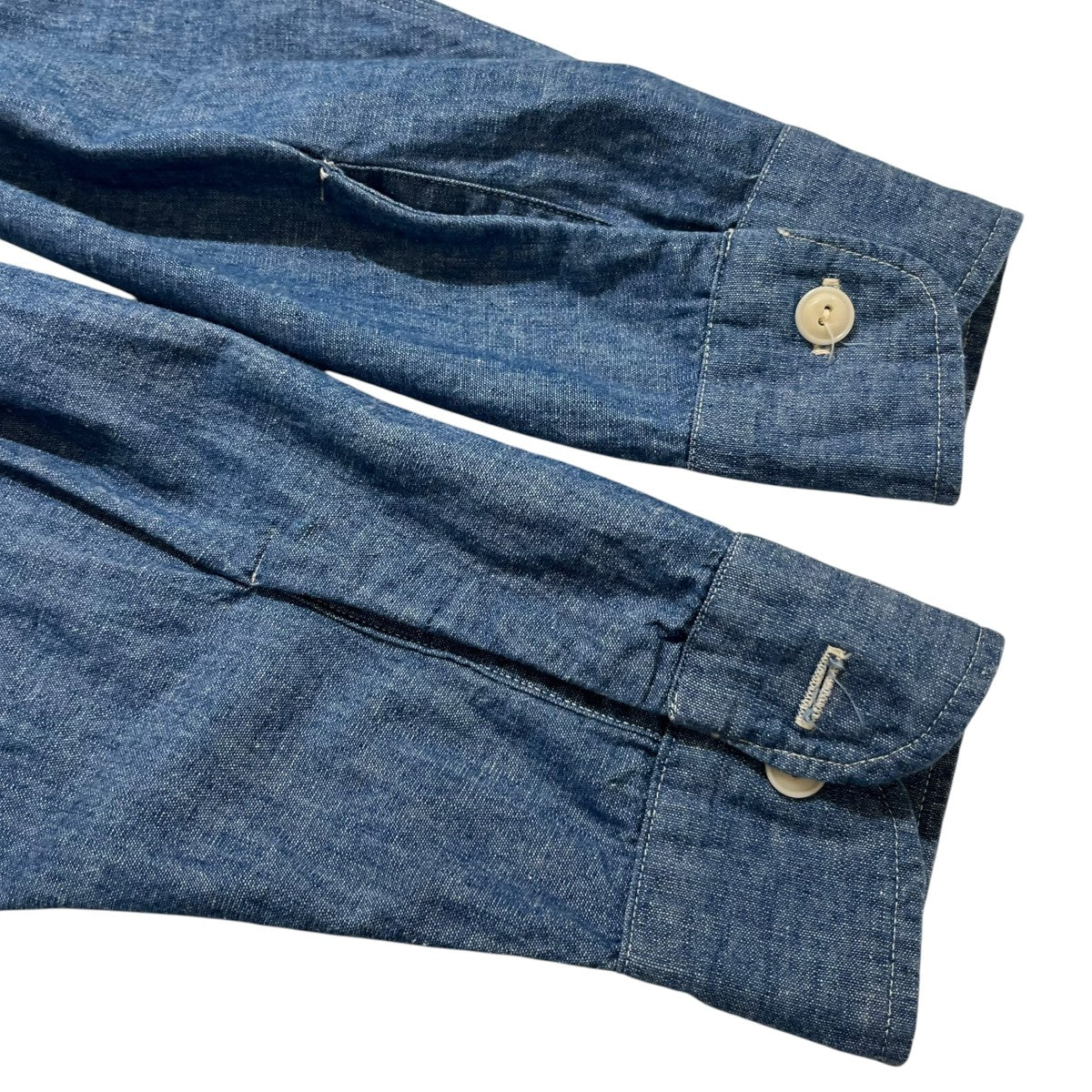 WAREHOUSE シャンブレーシャツ 古着・中古-3枚目のアイテム画像