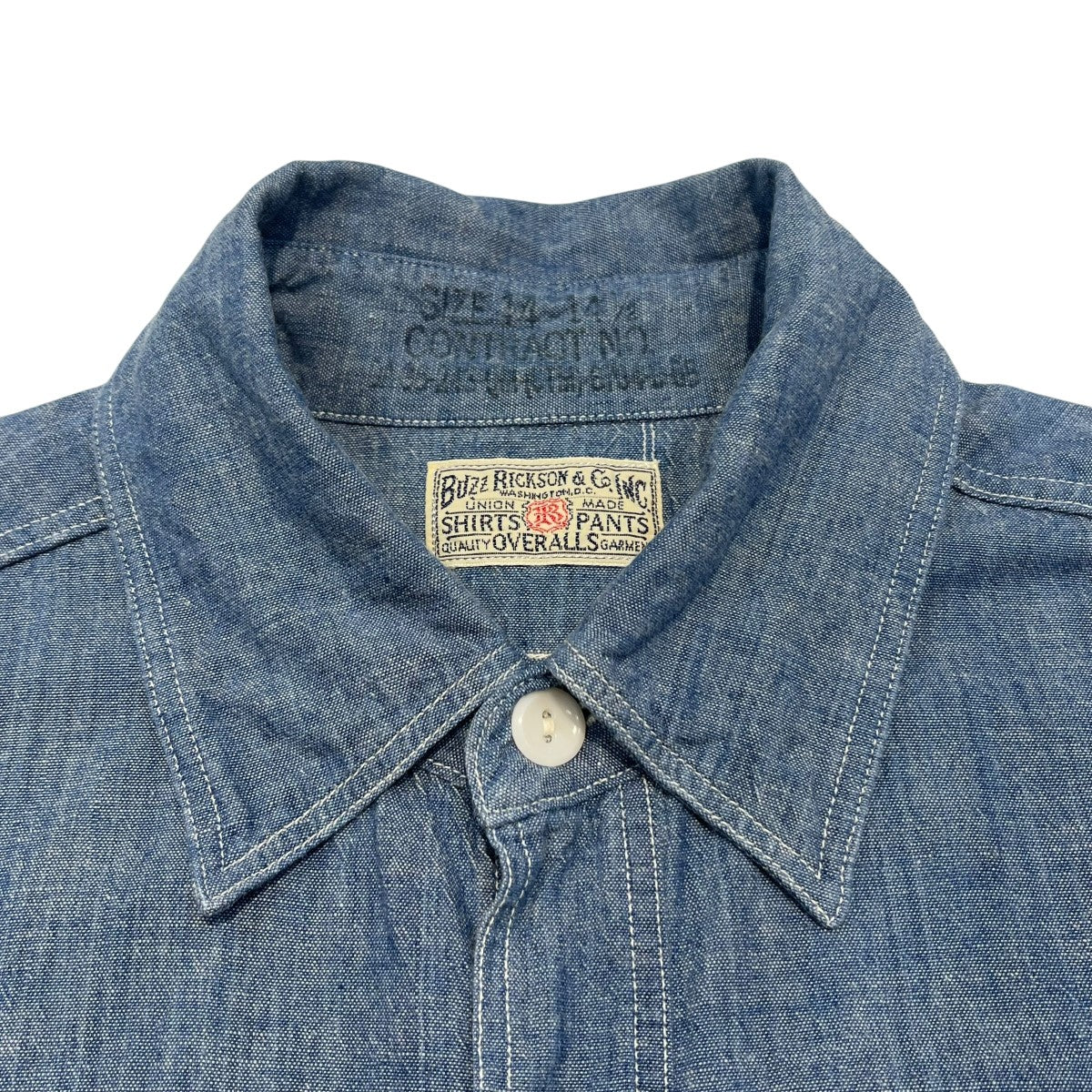 Buzz Rickson’s×BEAMS BOY シャンブレーシャツ13-1-1253-086 古着・中古-3枚目のアイテム画像