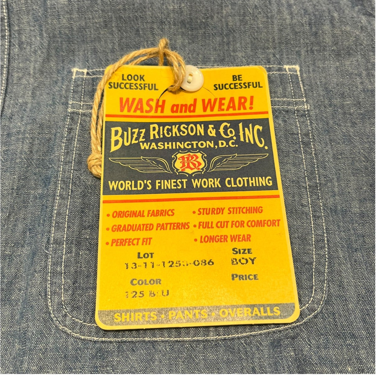 Buzz Rickson’s×BEAMS BOY シャンブレーシャツ13-1-1253-086 古着・中古-4枚目のアイテム画像