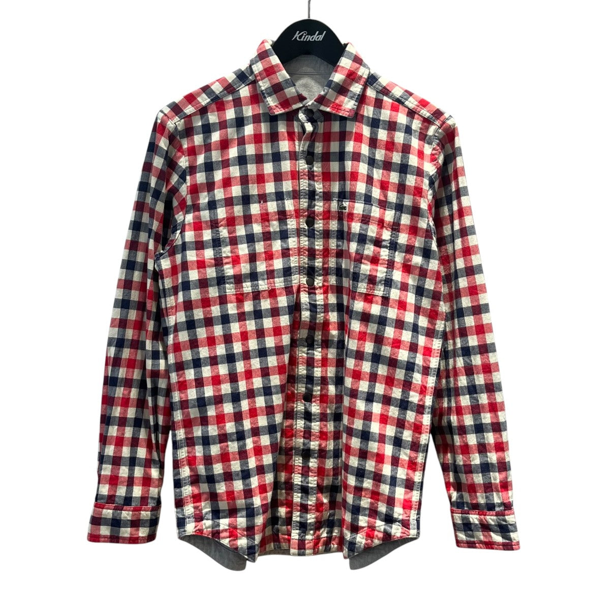 LACOSTE リバーシブルチェックシャツCH0737 古着・中古-1枚目のアイテム画像
