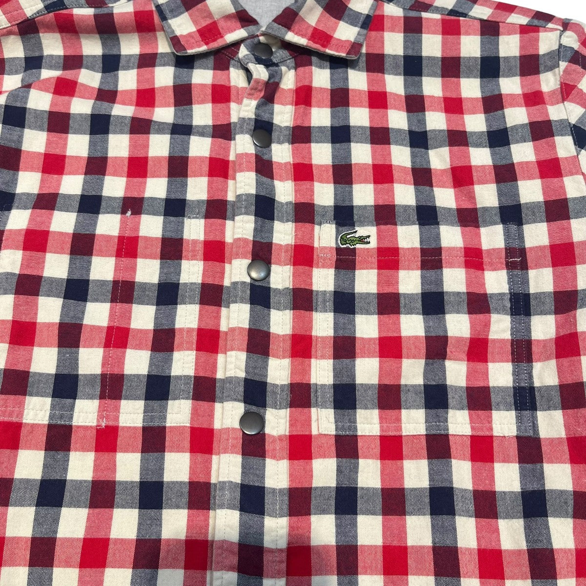 LACOSTE リバーシブルチェックシャツCH0737 古着・中古-3枚目のアイテム画像