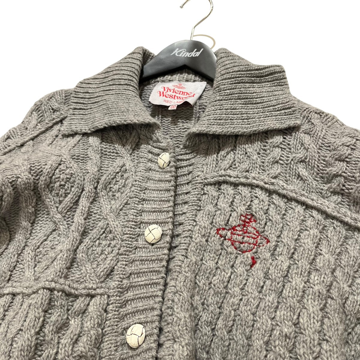 Vivienne Westwood RED LABEL 25AWﾊﾟｯﾁﾜｰｸｹｰﾌﾞﾙﾆｯﾄ16-12-152028 古着・中古-3枚目のアイテム画像