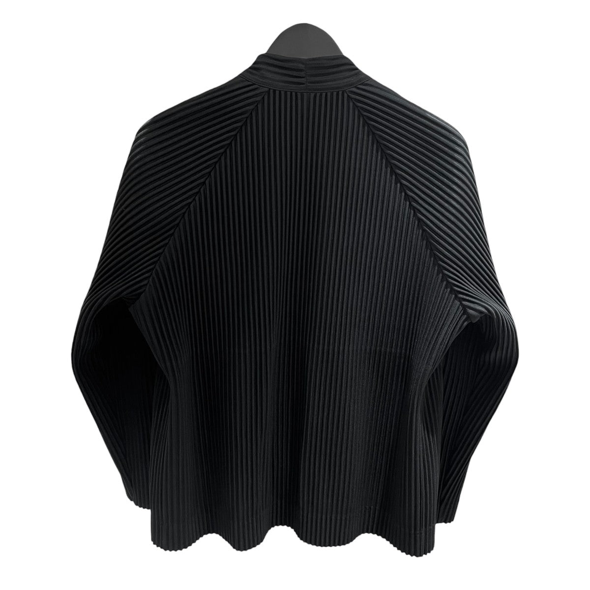 HOMME PLISSE ISSEY MIYAKE プリーツノーカラージップジャケットHP53JC300 QUARRY 古着・中古-2枚目のアイテム画像