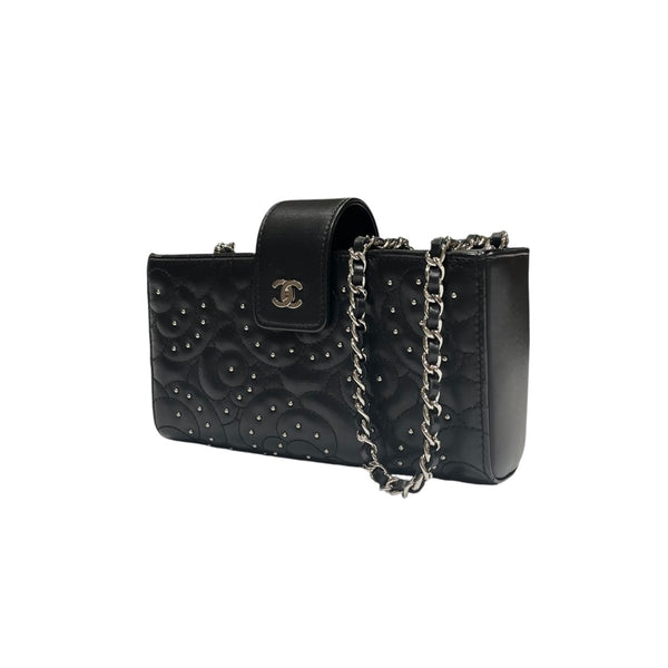 ♡CHANEL♡ ブラック カメリア バッグ✨数回使用✨美品✨ CHANEL(シャネル) Camellia Bag カメリア チェーン ショルダーバッグ