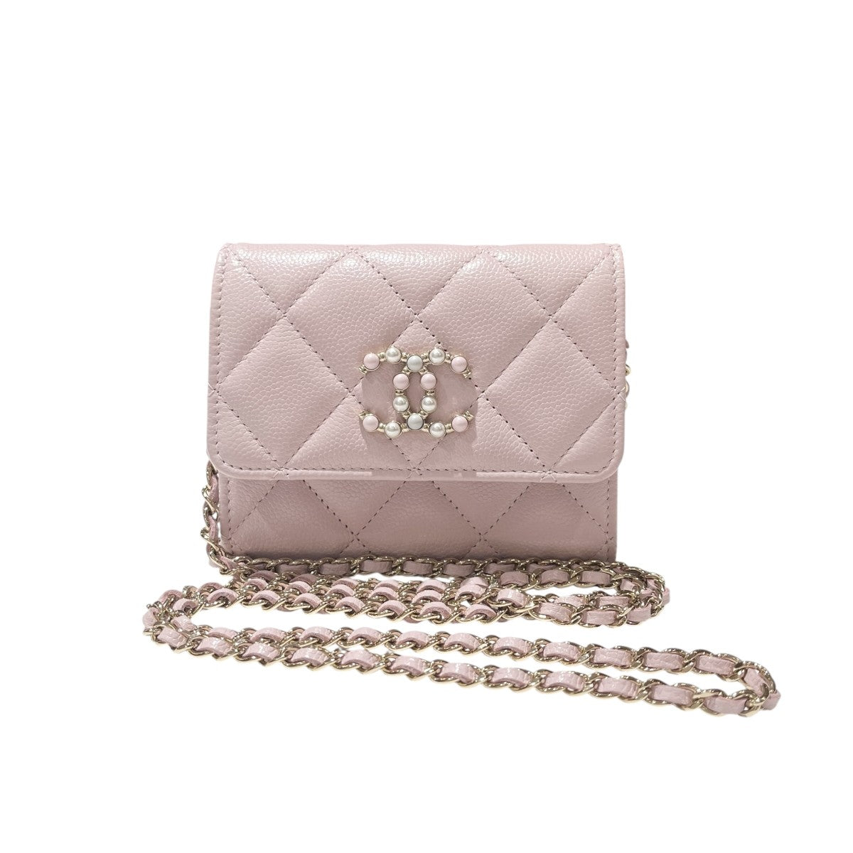 CHANEL(シャネル) マトラッセ ココパール チェーンウォレット ベビー