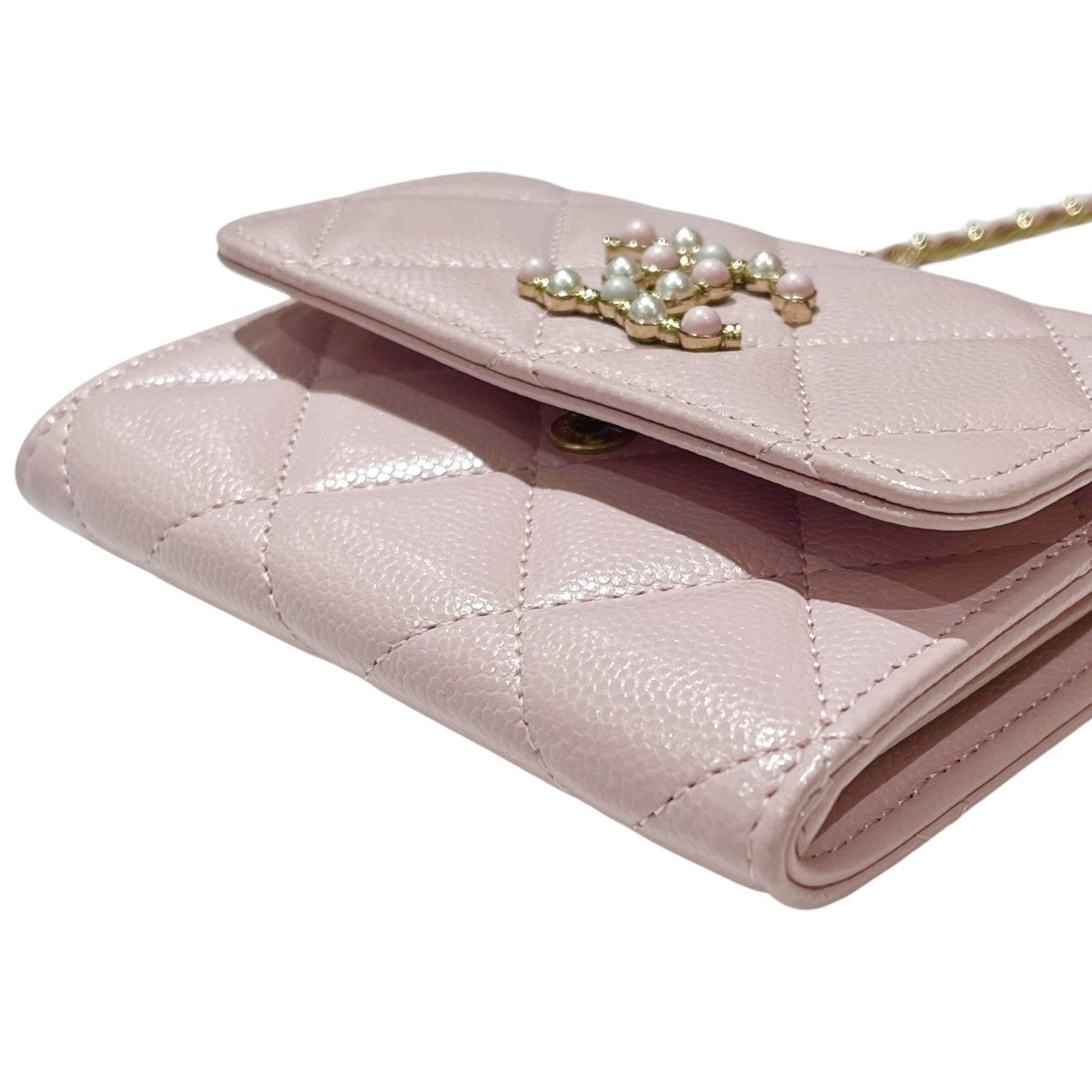 CHANEL(シャネル) マトラッセ ココパール チェーンウォレット ベビー