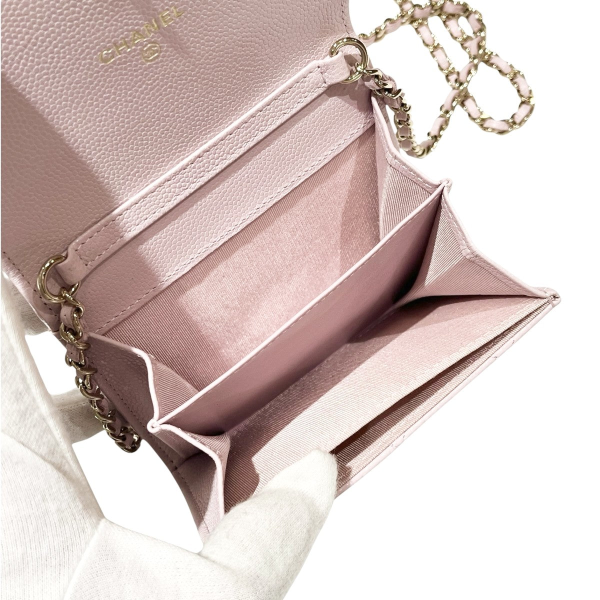 CHANEL(シャネル) マトラッセ ココパール チェーンウォレット ベビー