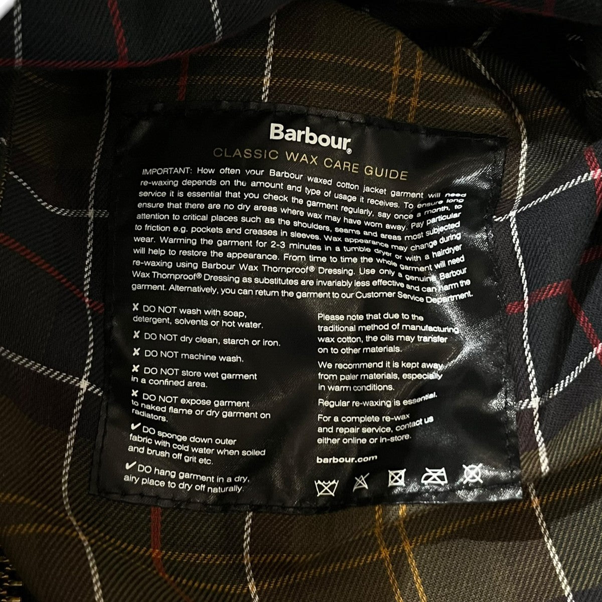 Barbour オイルドジャケットMWX0002OL71 Classic Beaufort 古着・中古-5枚目のアイテム画像
