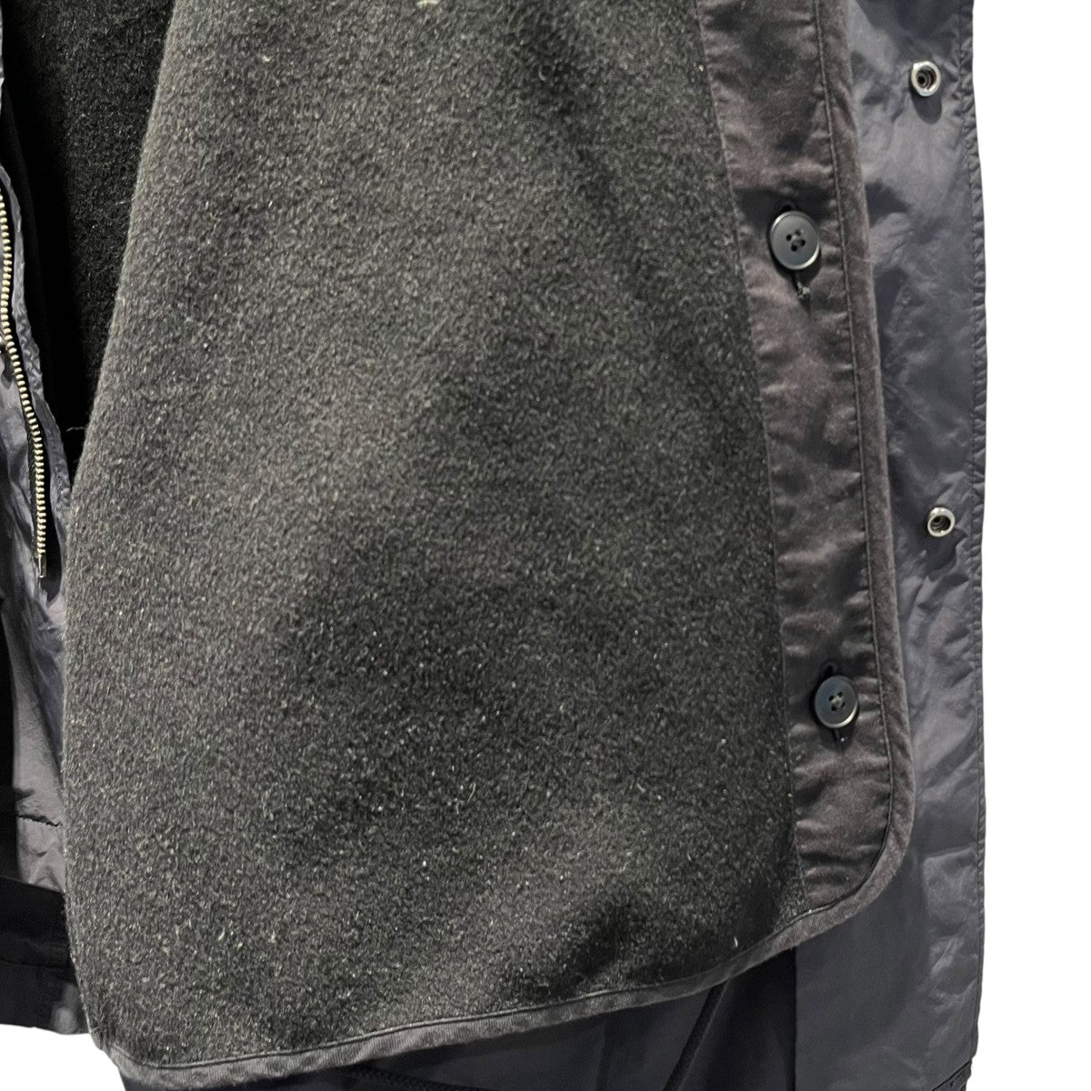 ATON 24AW AIR WEATHER SHORT MODS COATライナー付モッズコート7110476 古着・中古-5枚目のアイテム画像