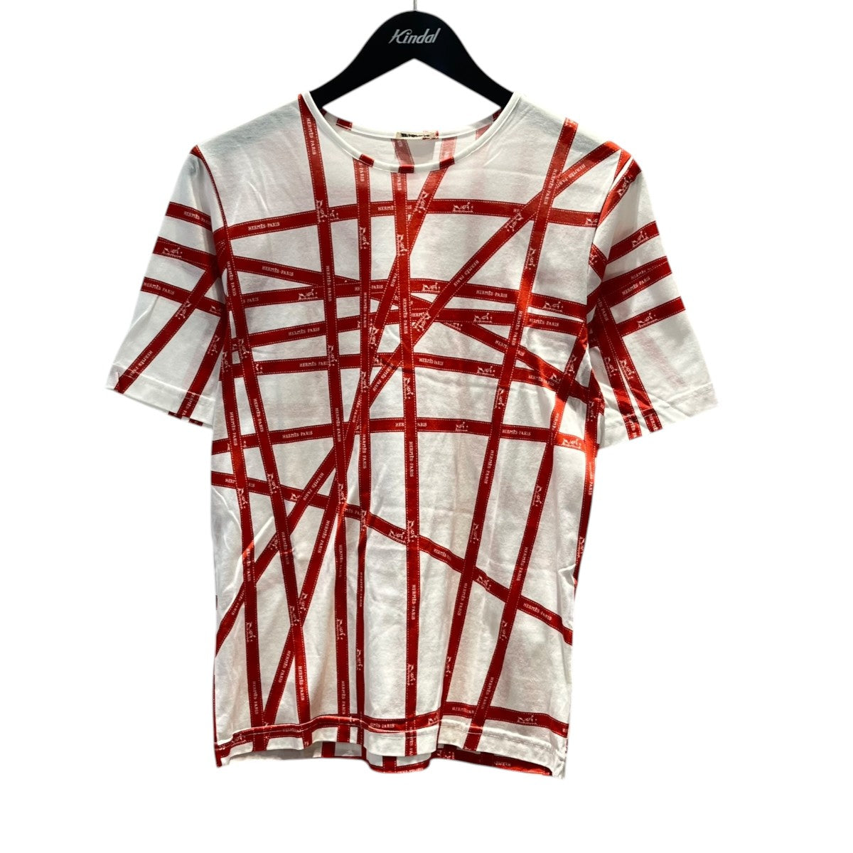 HERMES マルジェラ期ボルデュック柄Tシャツ 古着・中古-1枚目のアイテム画像