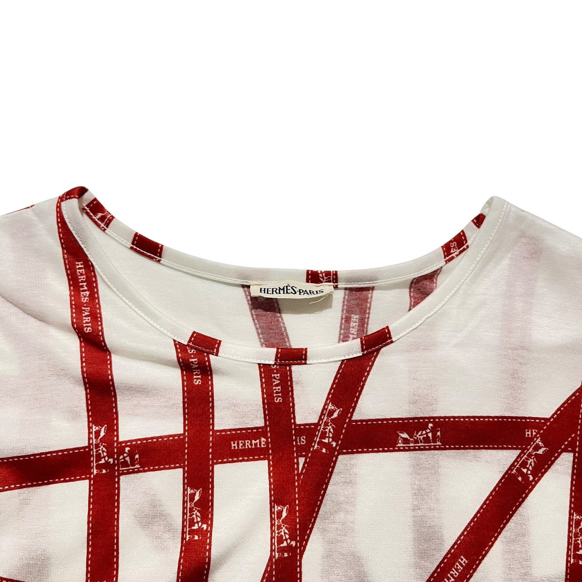 HERMES マルジェラ期ボルデュック柄Tシャツ 古着・中古-3枚目のアイテム画像
