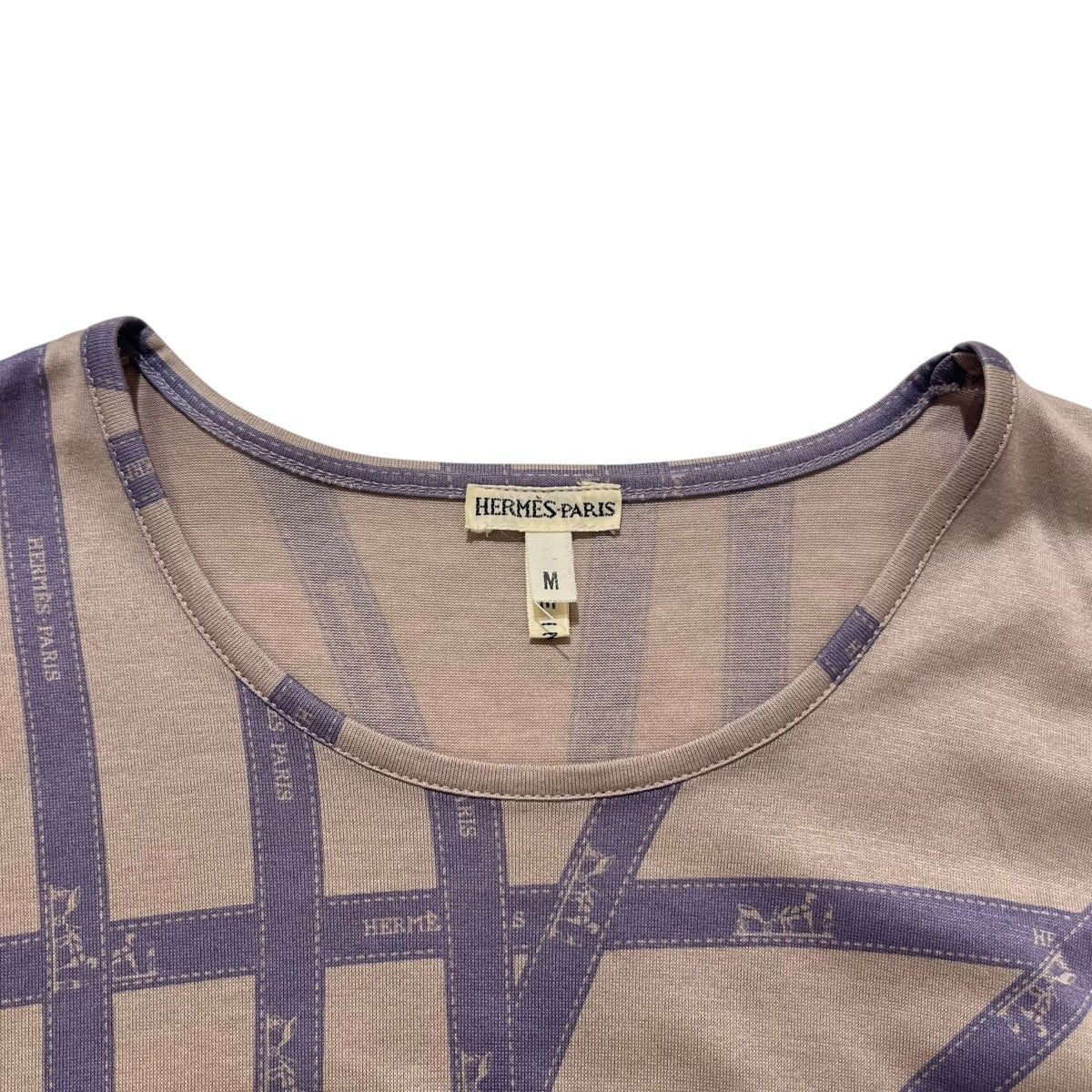 HERMES マルジェラ期ボルデュック柄長袖カットソー 古着・中古-3枚目のアイテム画像