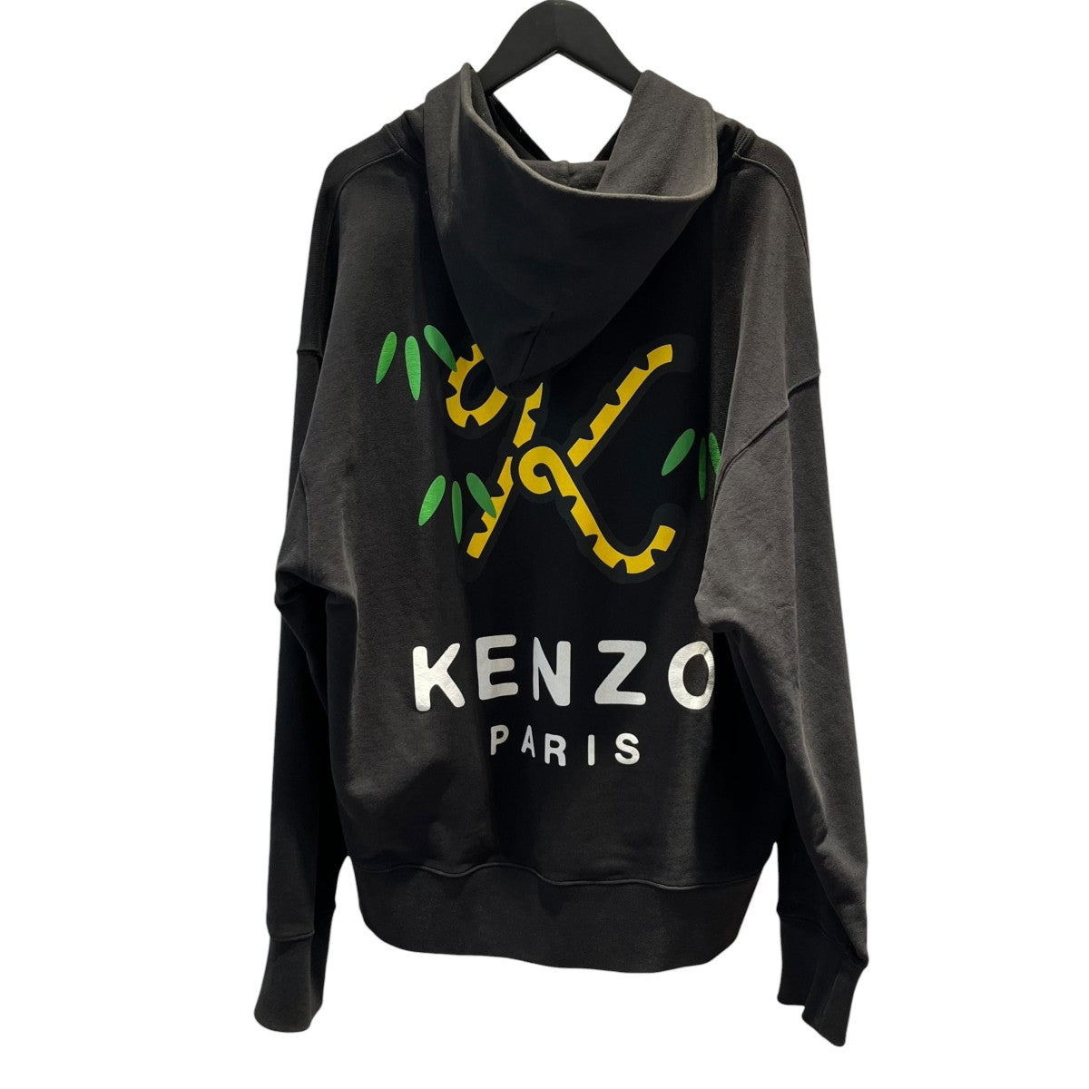 KENZO ロゴプリント長袖フーディーFC55SW461CMI 古着・中古-2枚目のアイテム画像