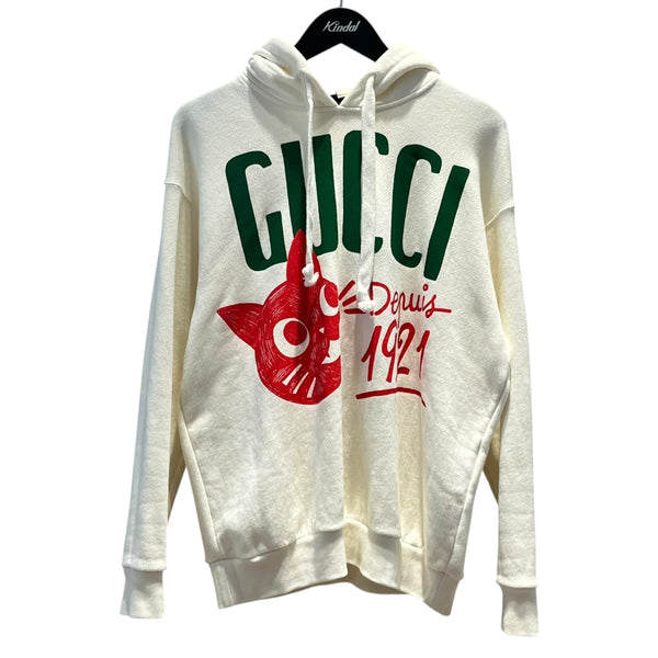 GUCCI(グッチ) ロゴプリントフード付き パーカー717427 717427