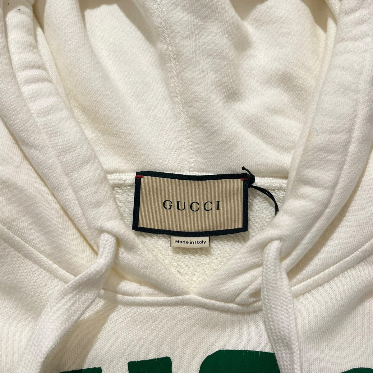 GUCCI(グッチ) ロゴプリントフード付き パーカー717427 717427