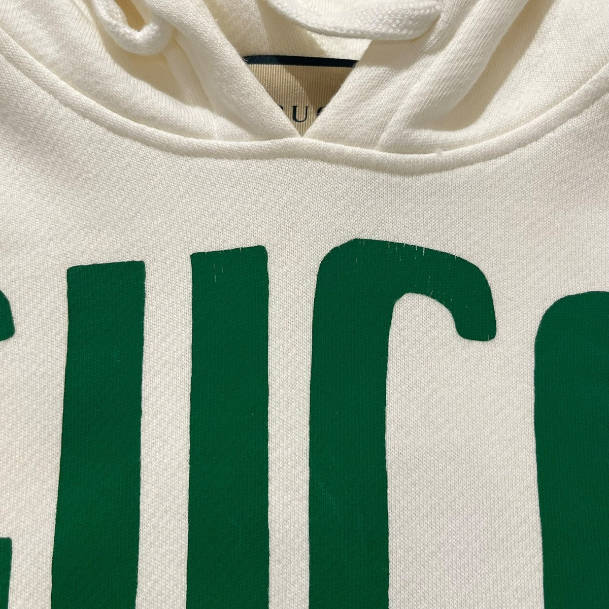 GUCCI(グッチ) ロゴプリントフード付き パーカー717427 717427