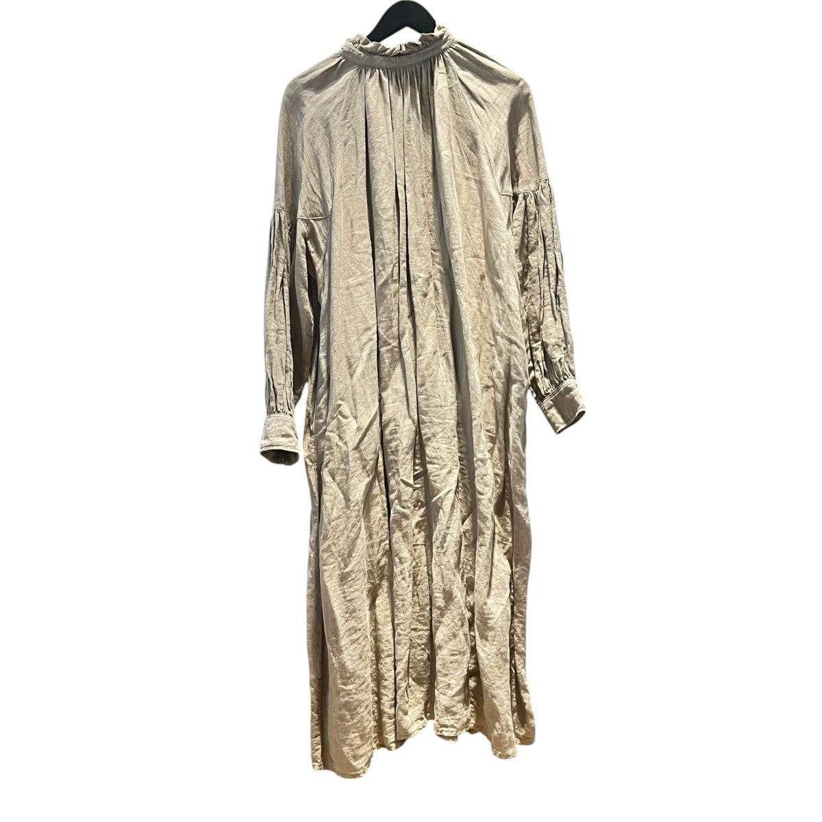 nest Robe 25AWリネン近江晒しフリル襟ワンピース01253-1153 古着・中古-2枚目のアイテム画像