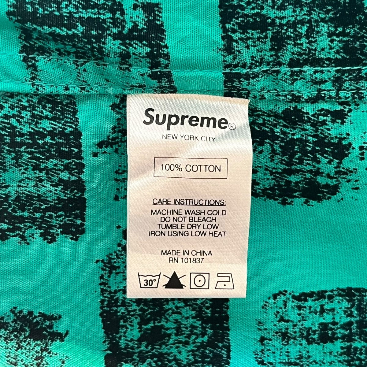 Supreme 半袖シャツ14SS Block Print Shirt 古着・中古-4枚目のアイテム画像