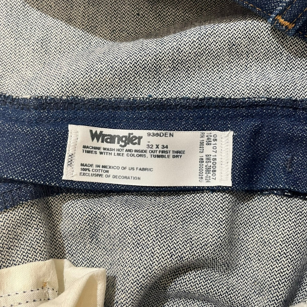 Wrangler デニムパンツ936DEN 古着・中古-5枚目のアイテム画像