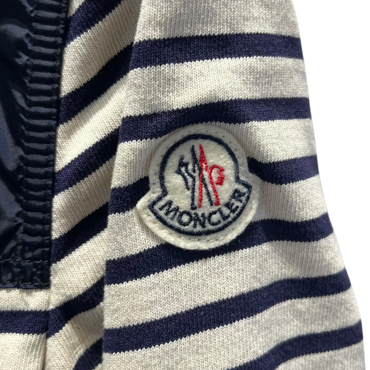 MONCLER LUMIERボーダージャケット 古着・中古-4枚目のアイテム画像