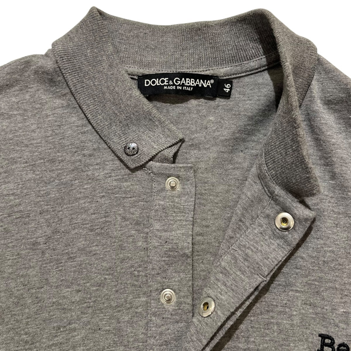 DOLCE ＆ GABBANA BeDGロゴ刺繍ポロシャツ 古着・中古-4枚目のアイテム画像