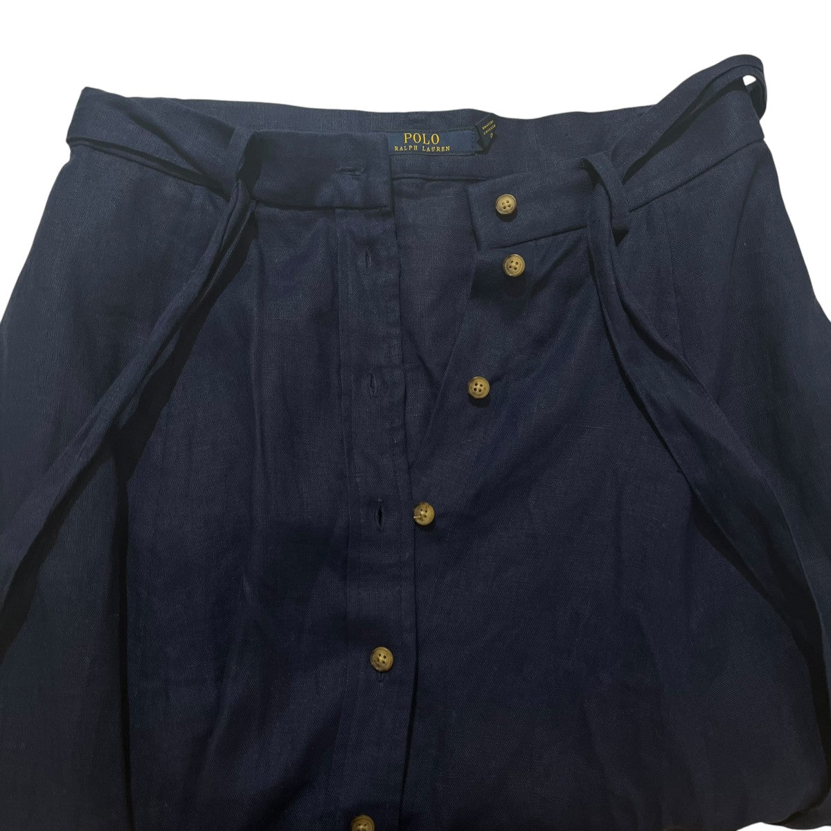 POLO RALPH LAUREN フロントボタン ベルト付スカート 古着・中古-4枚目のアイテム画像