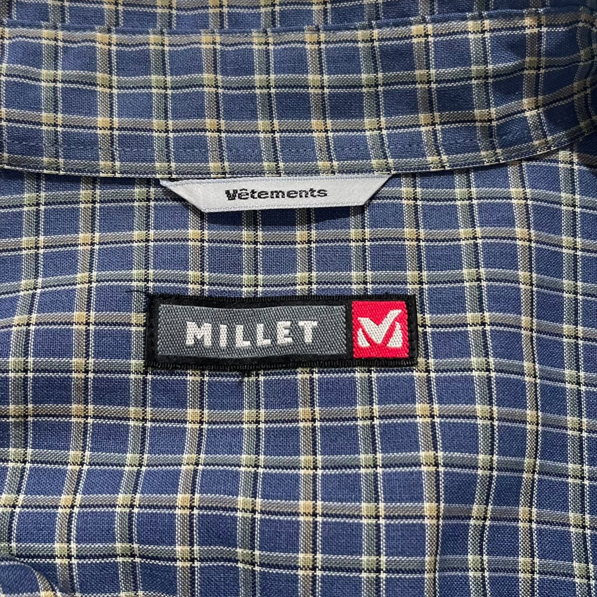 MILLET チェック長袖シャツ 古着・中古-3枚目のアイテム画像