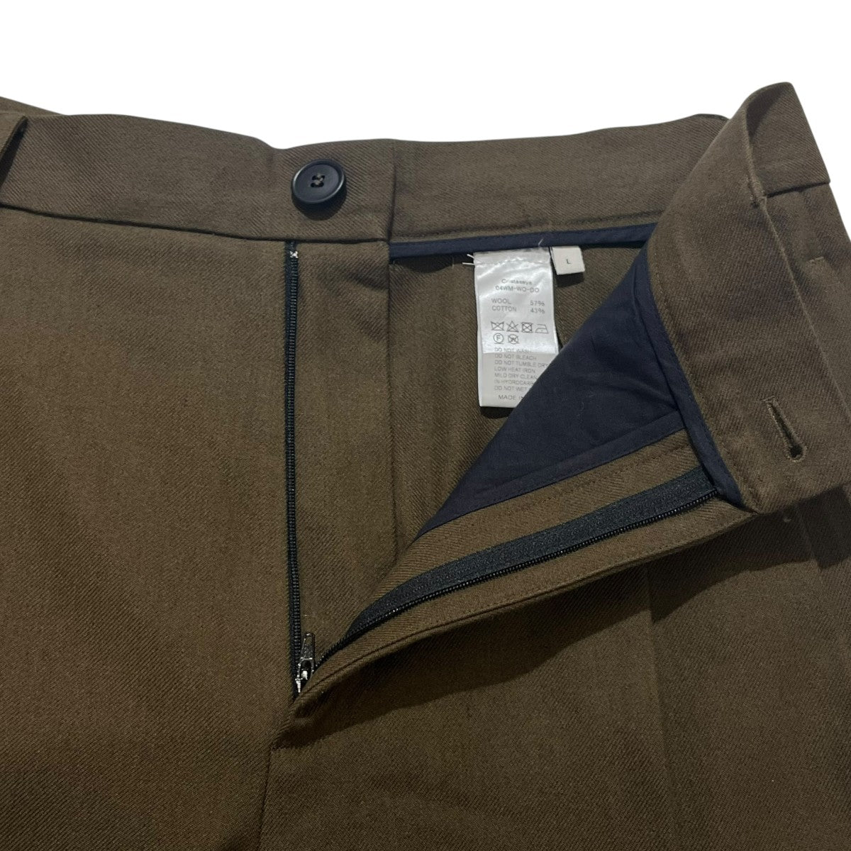 Cristaseya タックワイドパンツ04WM-WO-DO 古着・中古-3枚目のアイテム画像