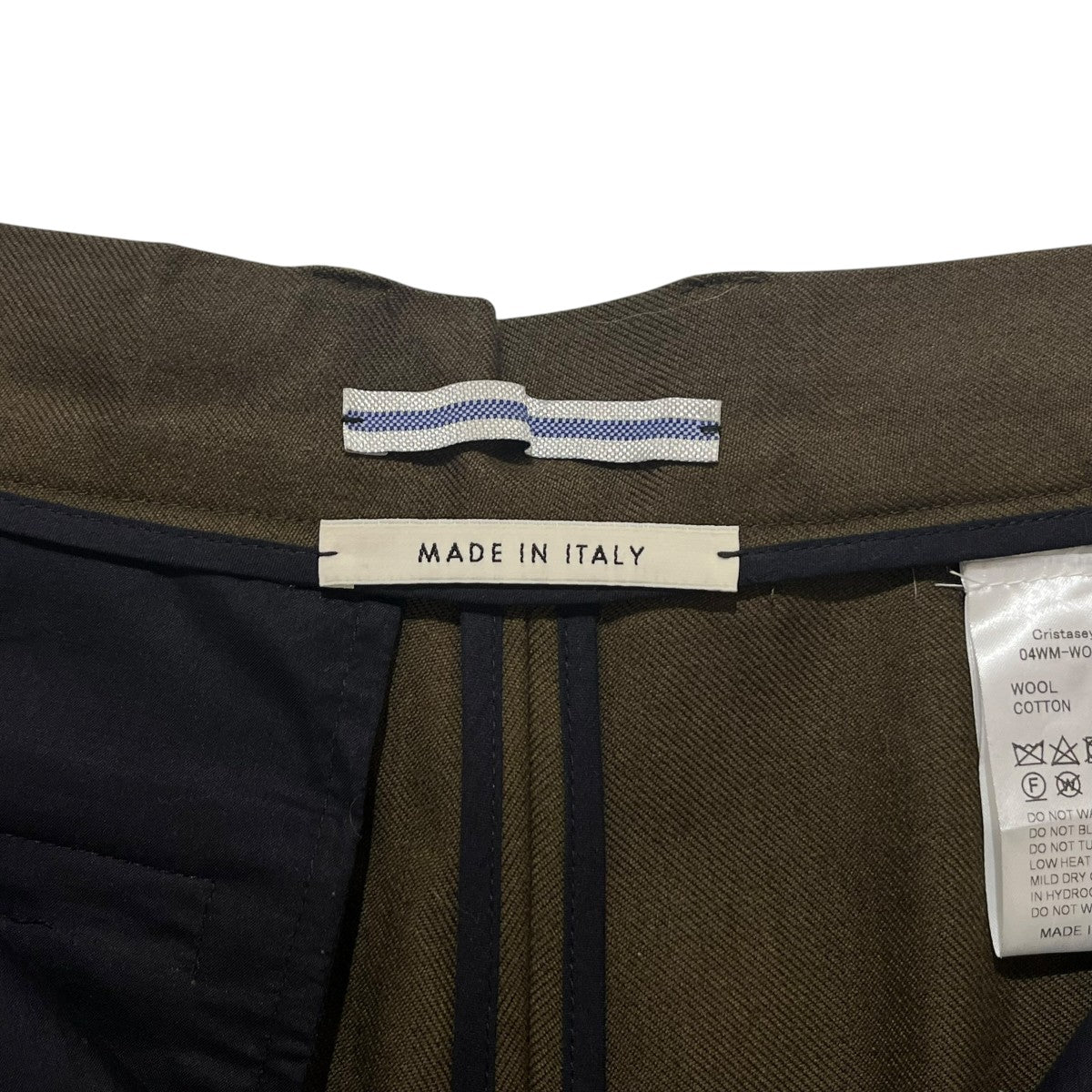 Cristaseya タックワイドパンツ04WM-WO-DO 古着・中古-4枚目のアイテム画像